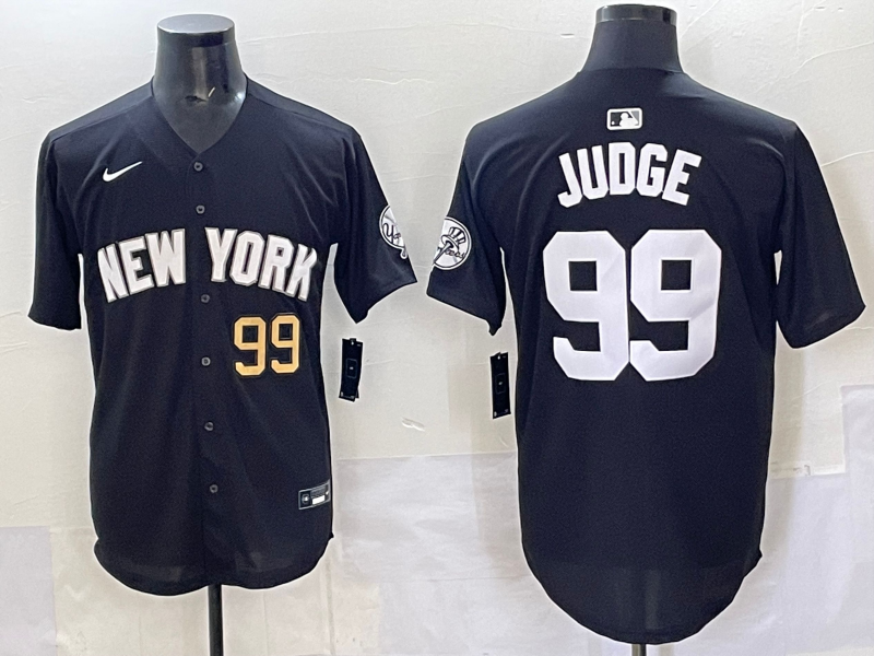 Men 2025 New York Yankees #99 Judge black Nike MLB Jersey style 725007->new york yankees->MLB Jersey